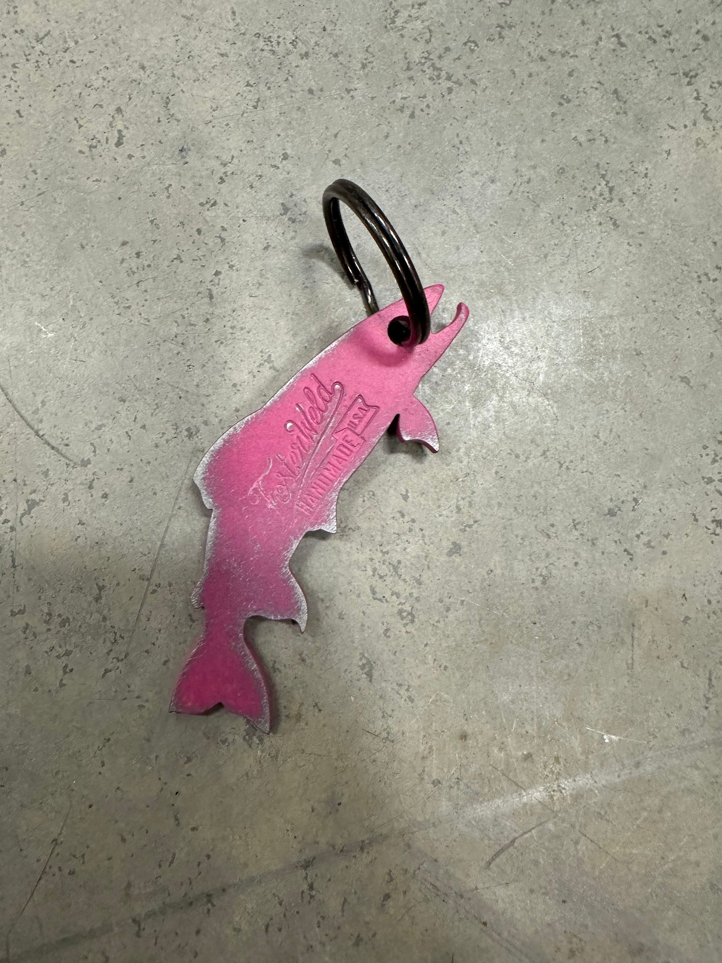 Trout Bottle Opening Keychain
