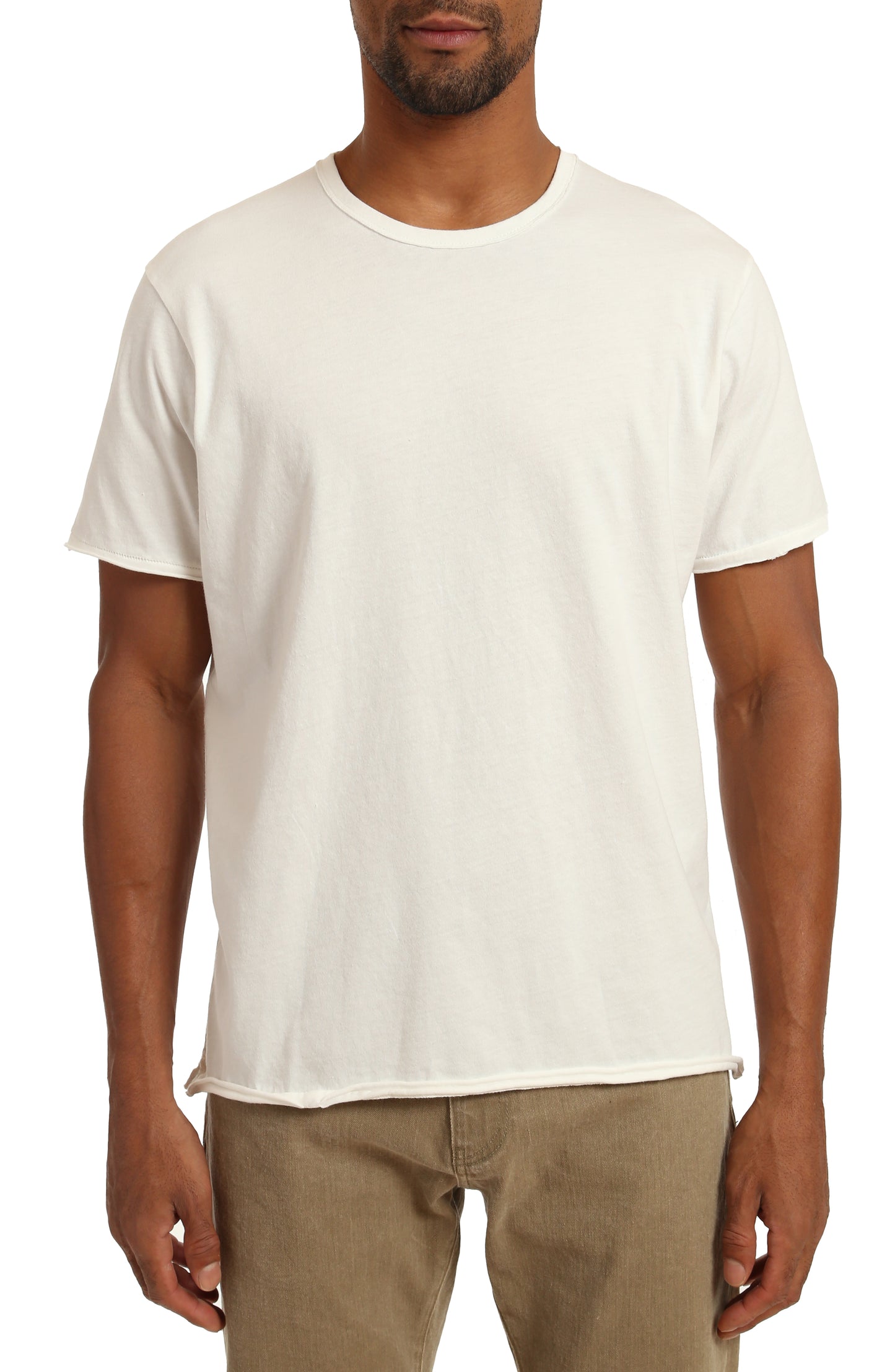 Raw Edge Crew Neck T-Shirt
