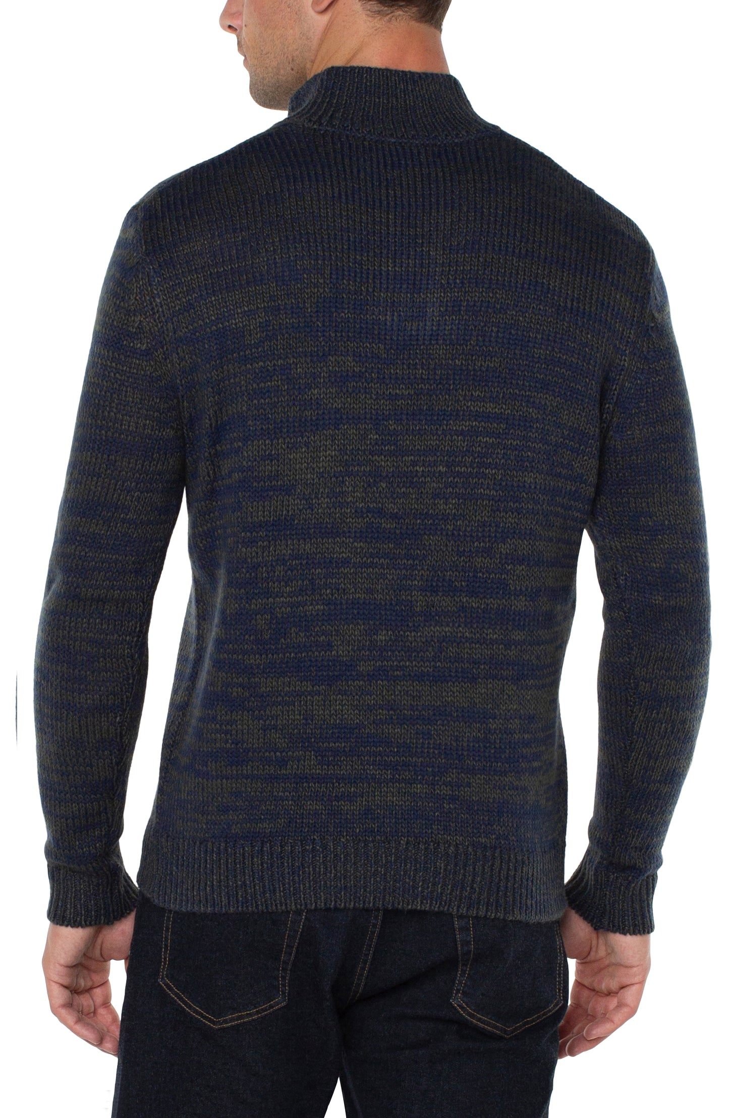 Button Mock Neck Sweater
