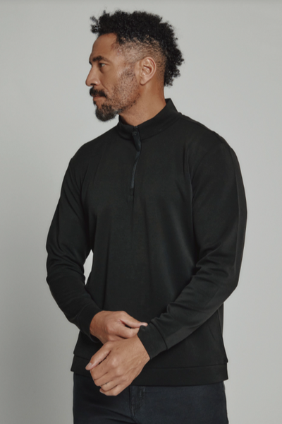 Rev Quarter Zip Pullover - Black – Bigfoot Mountain Outfitters