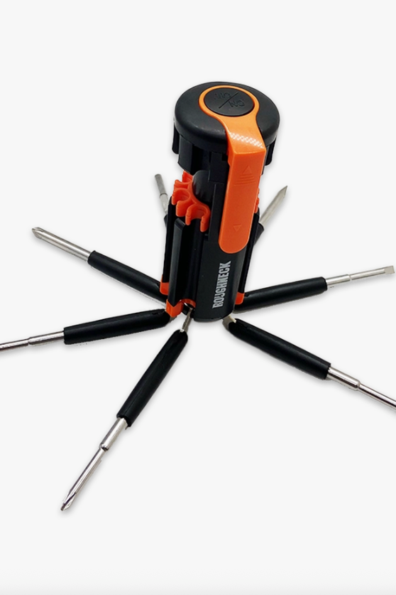 Roughneck 8 in 1 multi tool with light, a versatile screwdriver set with a built-in flashlight for DIY projects, car repairs and household fixes, a great gift for the handyman in your life