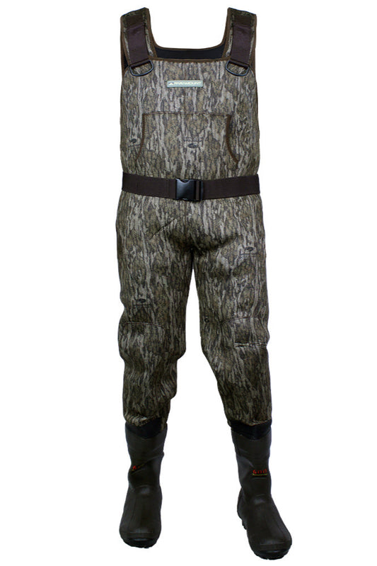 BAYOU 3.5MM NEOPRENE CAMO BOOTFOOT CHEST WADER 600G BOOTS