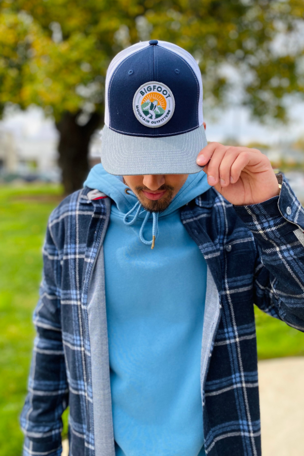 Navy blue mesh hat shop