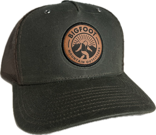 BMO Mesh Hat Dark Olive Coffee Waxed