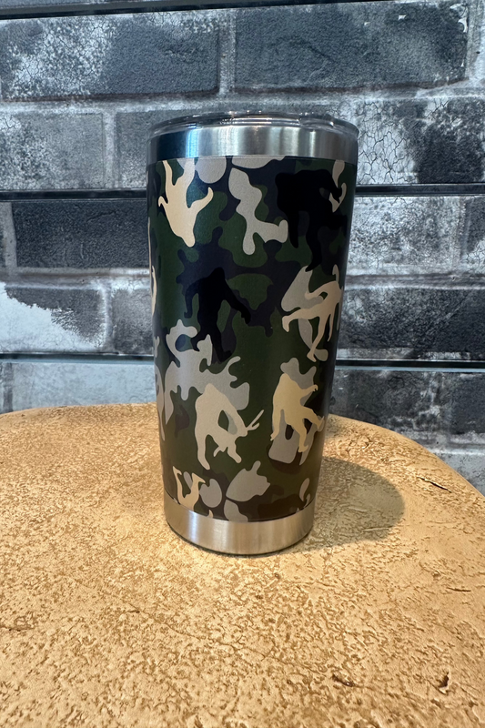 Bigfoot Camo Tumbler W/Lid