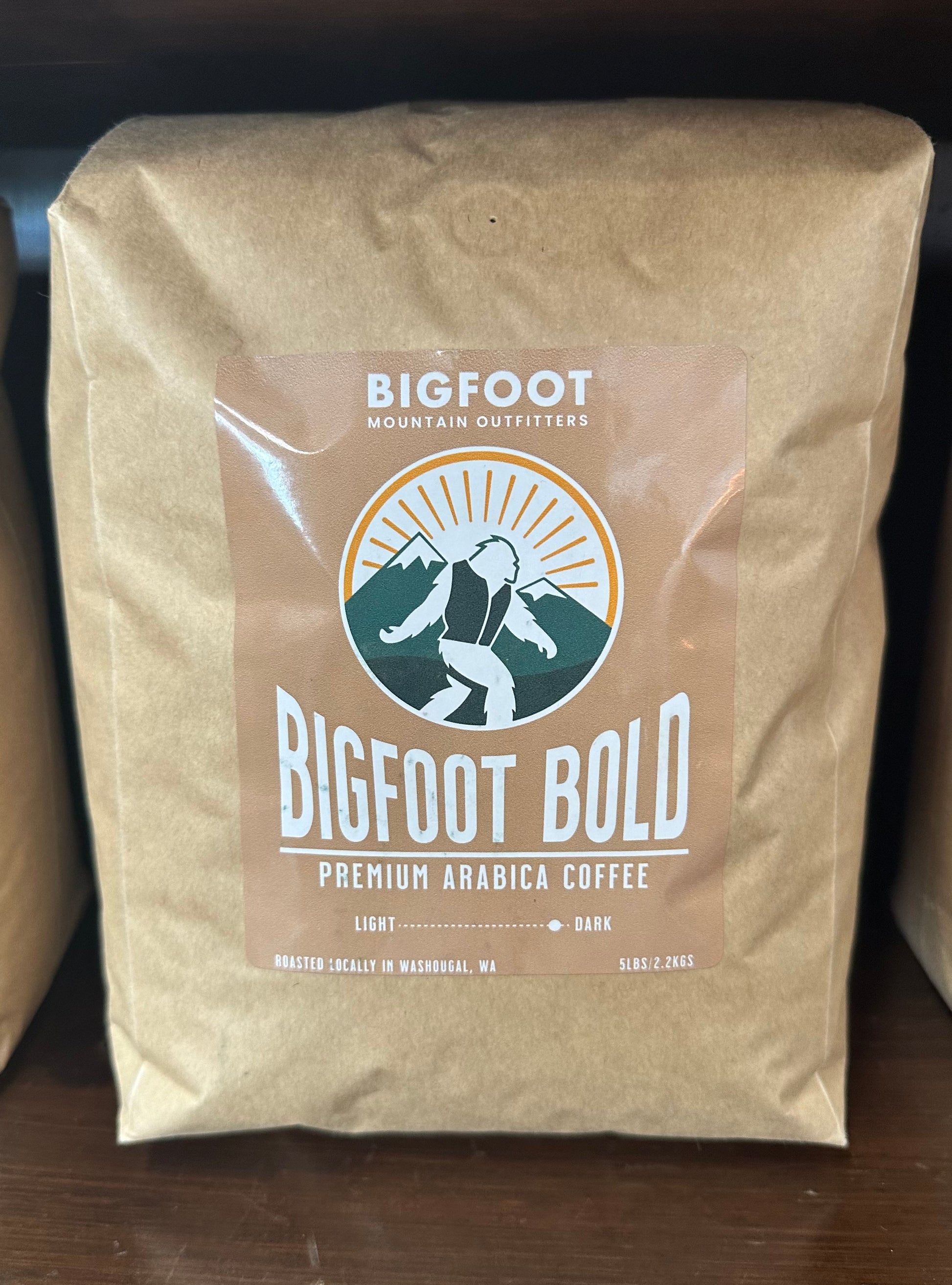 Bigfoot Bold 5lb bag of coffee beans
