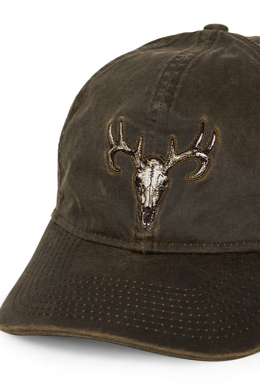 Deer Skull Hunting Hat Wax Cloth