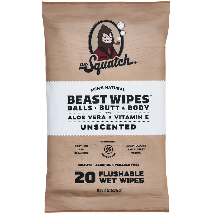 Dr Squatch Beast wipes