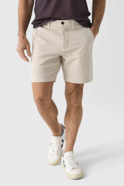 Faherty essential chino short 8" Stone