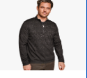 Johnston & Murphy XC4 Performance Reversible 1/4 Zip in Black and Gold