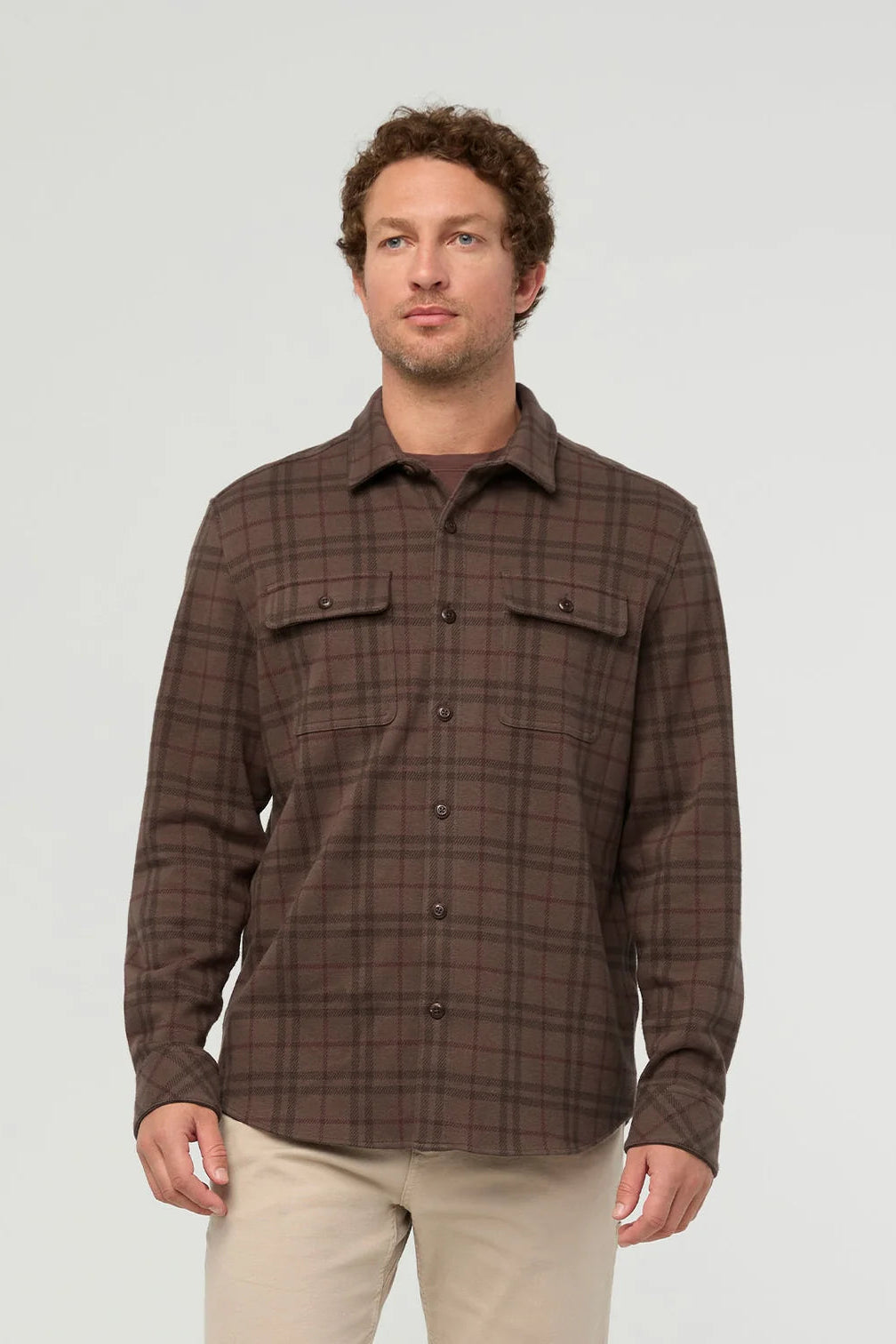 DUER Performance Flannel Overshirt - Stout Plaid
