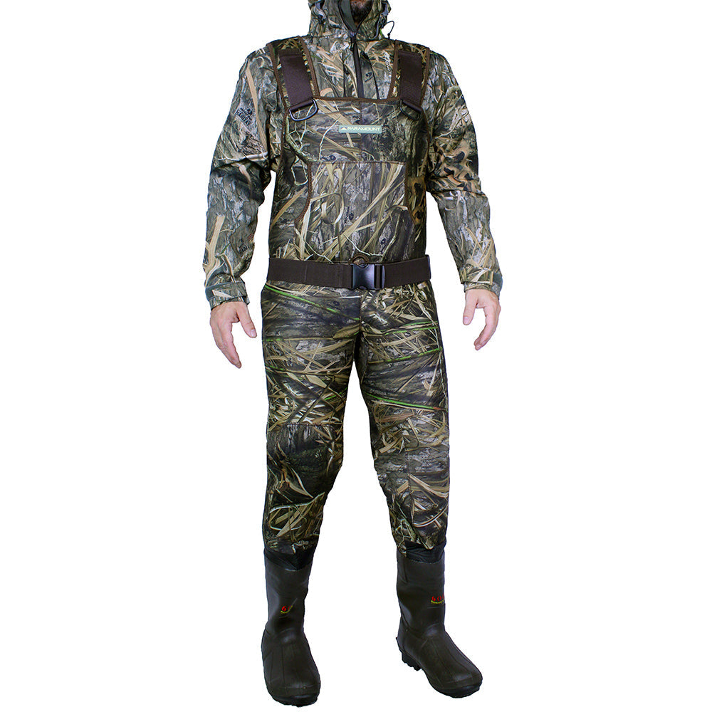 BAYOU 3.5MM NEOPRENE CAMO BOOTFOOT CHEST WADER 600G BOOTS