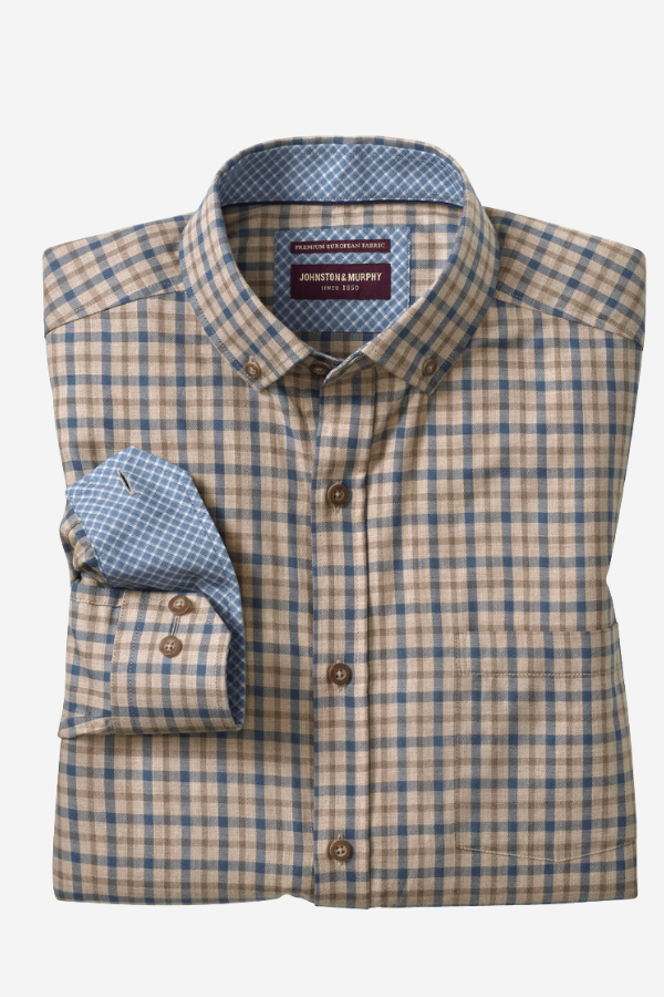 Melange Two-Tone Grid Shirt