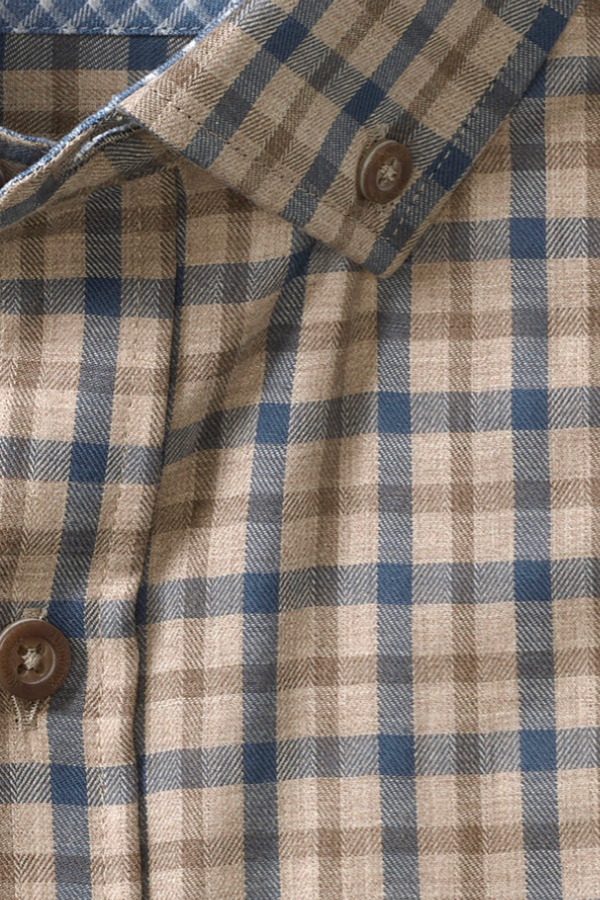 Melange Two-Tone Grid Shirt