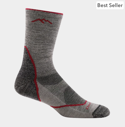 Men's Light Hiker Micro Crew Lightweight Hiking Socks