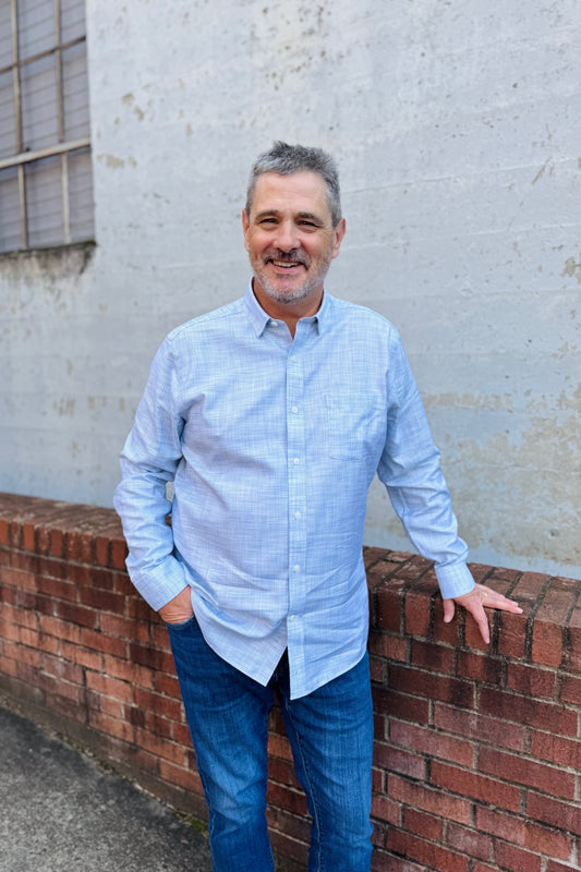 This is one of those dress shirts that just makes life easy. You’ve got textured and solid options, super versatile patterns, and really nice premium cotton that feels good all day.The collar has hidden buttons so it stays looking sharp  plus a little contrast detail inside for that extra touch. This shirt is great for work or casual wear. Wear with denim and sneakers or a nice dress shoe.