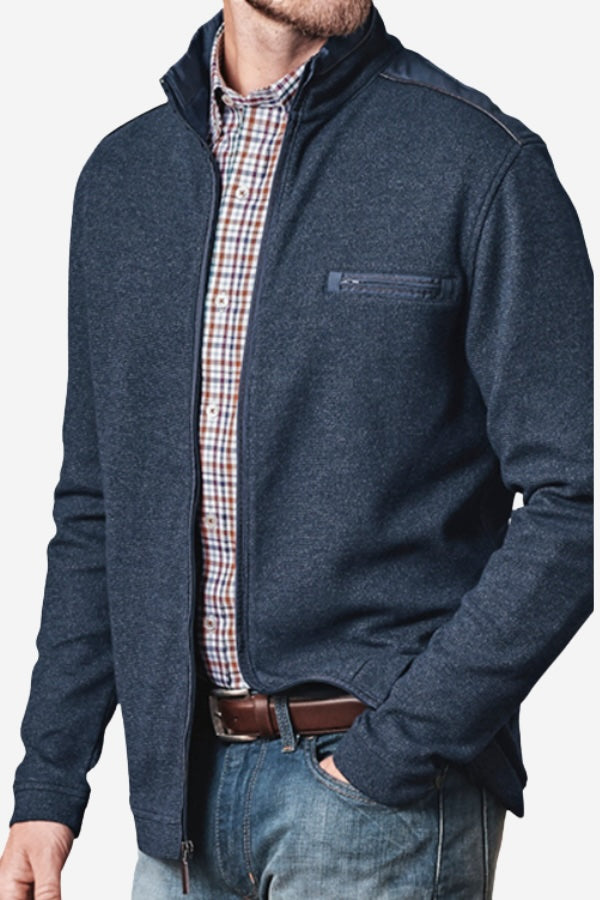 Melange Knit Full Zip