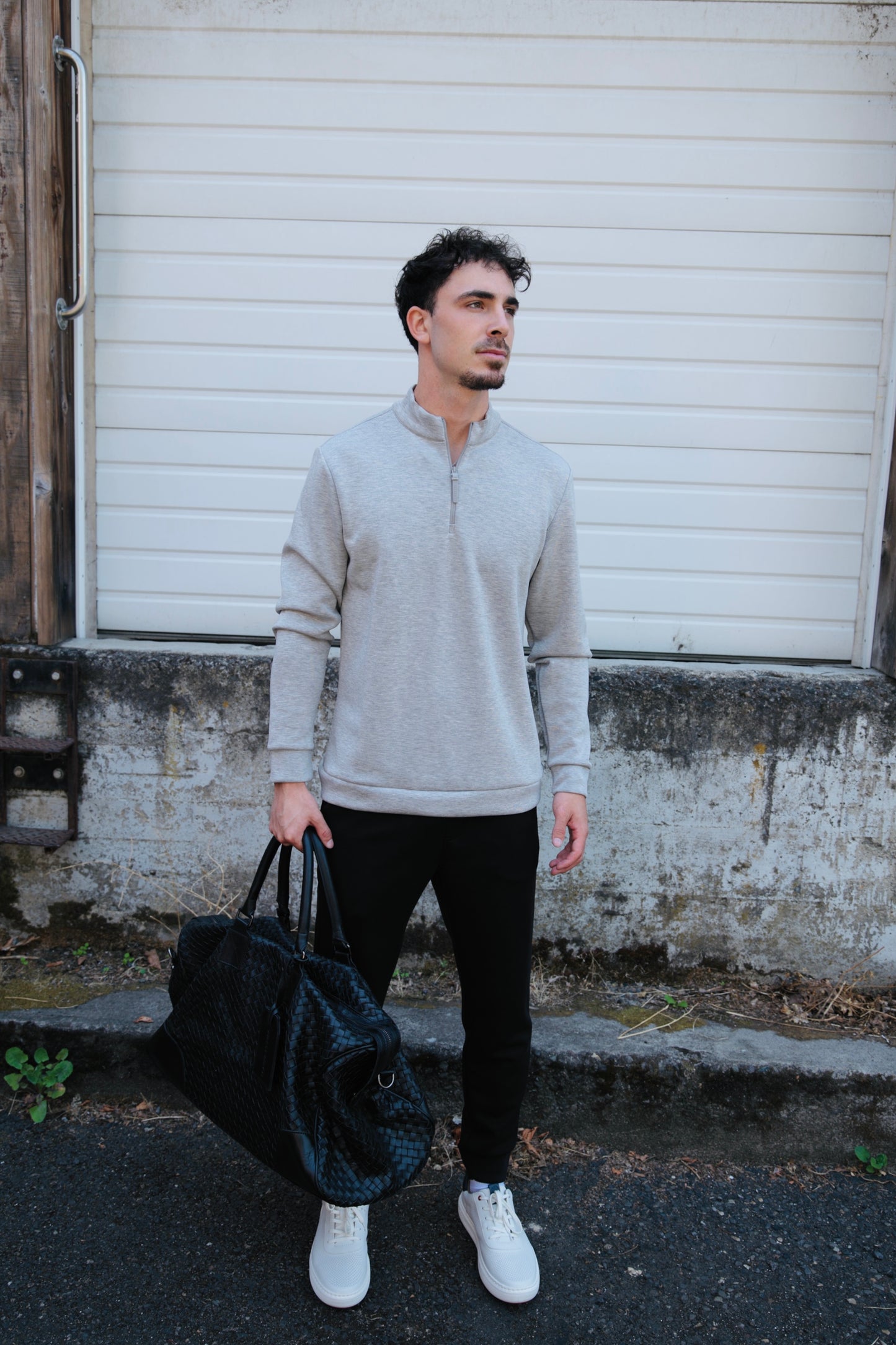 Rev Quarter Zip Pullover - Heather Grey