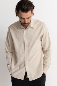 Rhythm Long Sleeve Classic Linen Shirt
