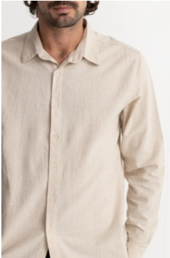 Rhythm Long Sleeve Classic Linen Shirt