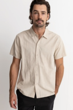Rhythm Short Sleeve Classic Linen Shirt