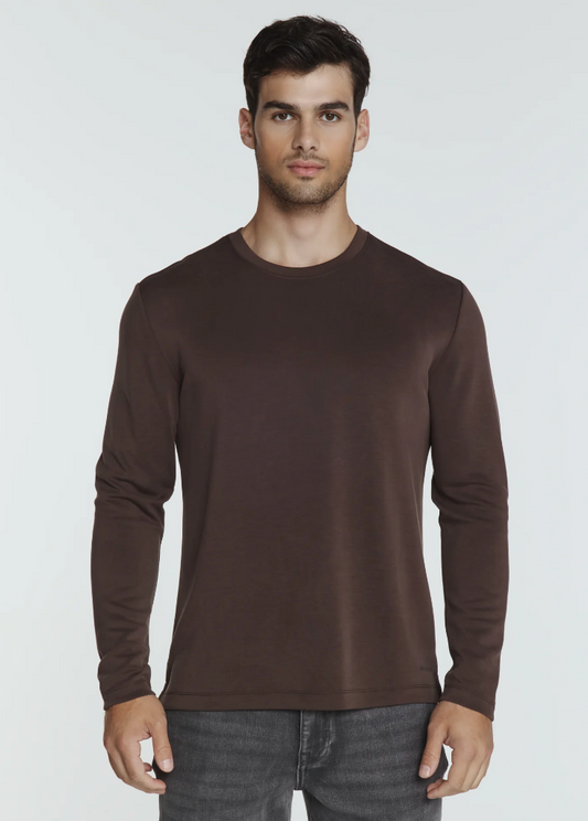 Rev Long Sleeve Tee-Cacao