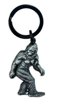 Bigfoot Pewter Keychain