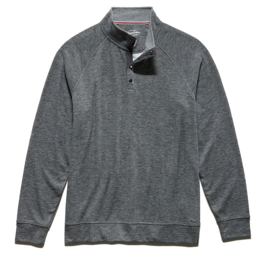 Hero Heathered 1/4 Snap Mockneck Raglan