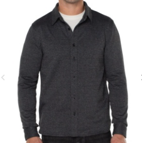 Knit Button Up Long Sleeve Shirt