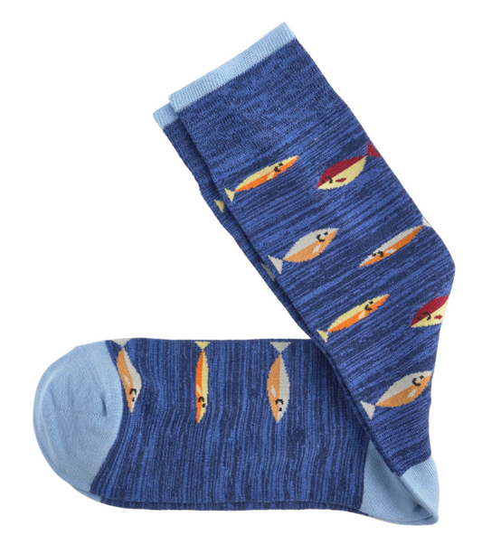 Space-Dyed Socks-Fish