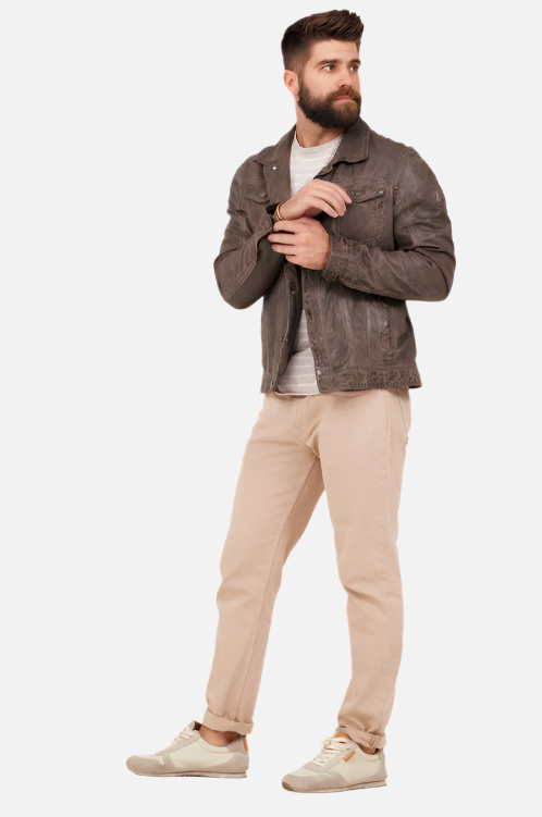 Geoff RF Leather Jacket