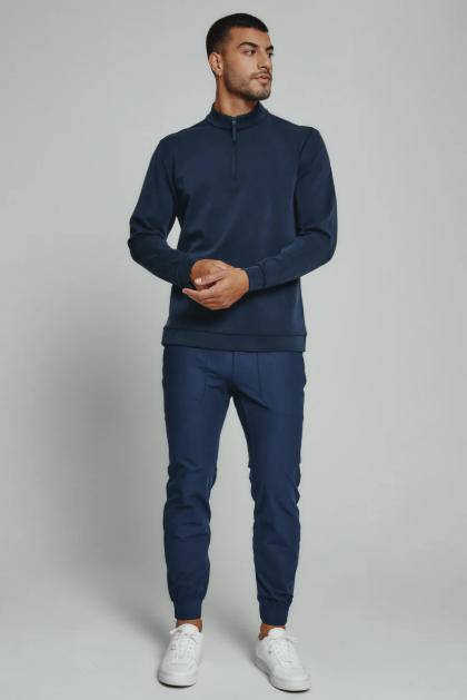 Rev Quarter Zip Pullover - Navy