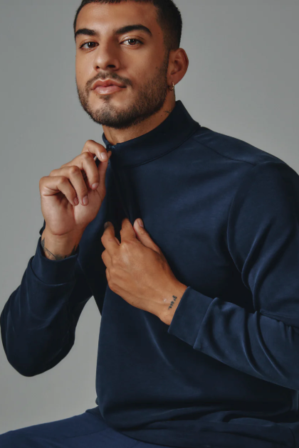 Rev Quarter Zip Pullover - Navy