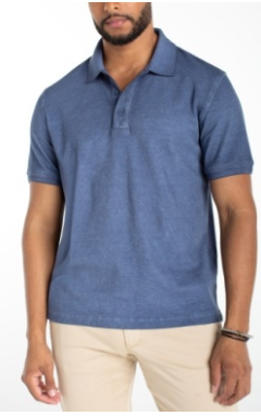 Novelty rib polo