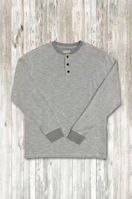 Henley W/ Grey Rib