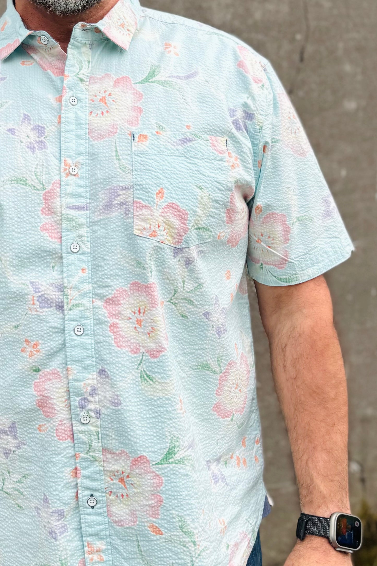 Short Sleeve Shirt-Turquoise