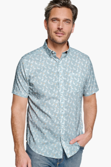 Short Sleeve Pelican Print Shirt