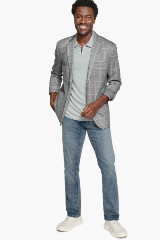 XC FLEX KNIT BLAZER Gray