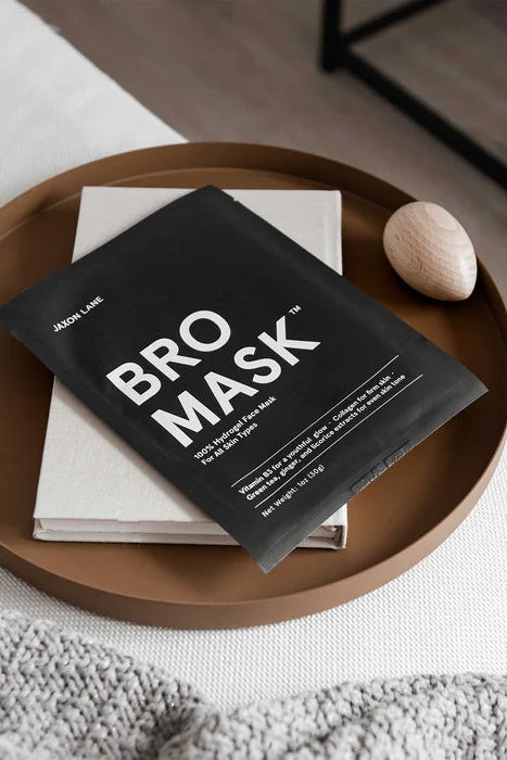 Jaxon Lane Bro Mask Hydrogel Face Mask, a self-care staple that makes an easy upgrade to his everyday routine and a great gift