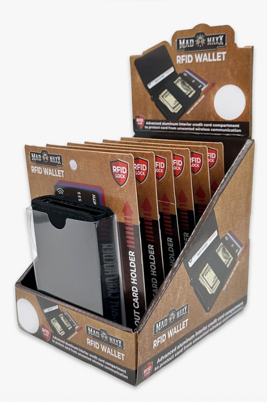 Mad Maxx Canvas Rfid Blocking Wallet, a slim, practical wallet for everyday carry, travel and nights out, a great gift for him