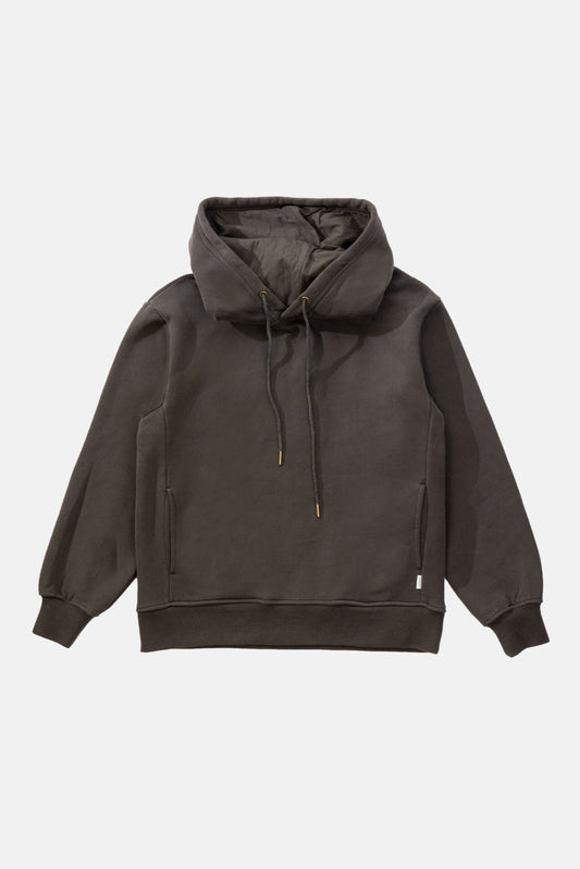 Rhythm classic fleece hoodie in Vintage Black, a durable, soft pullover hoodie for surf mornings, road trips, beach bonfires and relaxed weekends