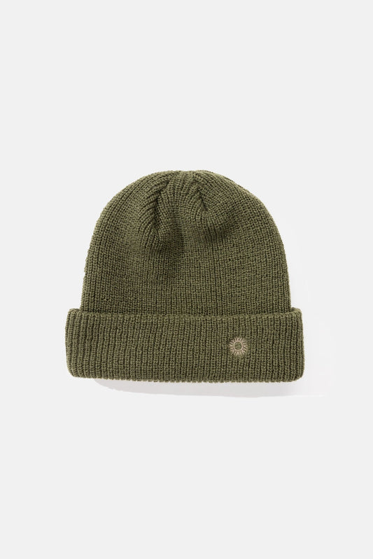 Rhythm classic watch beanie in Olive, a warm knit beanie for early surf sessions, fishing mornings, hikes and chilly Pacific Northwest days