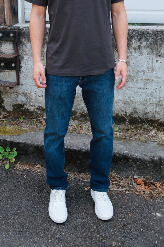 AG Everett slim straight jean in Crusade, a comfortable, versatile denim staple that dresses up for dinner or down for weekends and everyday wear