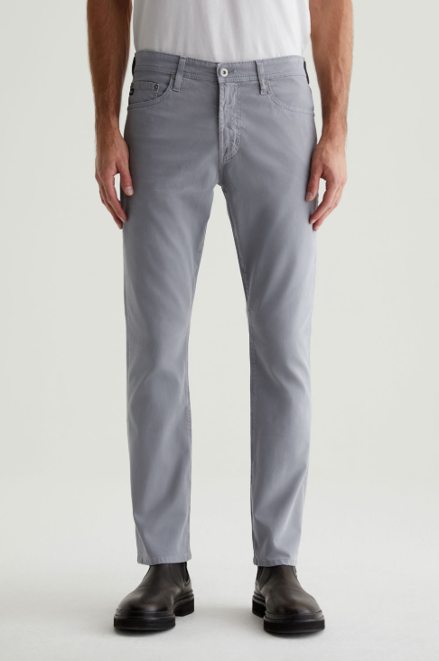 AG Everett slim straight jean in Ocean Breeze, a comfortable mid-rise men's denim staple that dresses up with a button-up for dinner out or down with a tee for weekends and everyday wear