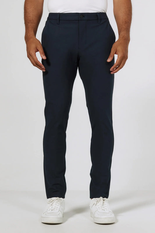 7 Diamonds Infinity chino pant in Navy, a stretchy, comfortable chino for the office, travel, golf and dinners out
