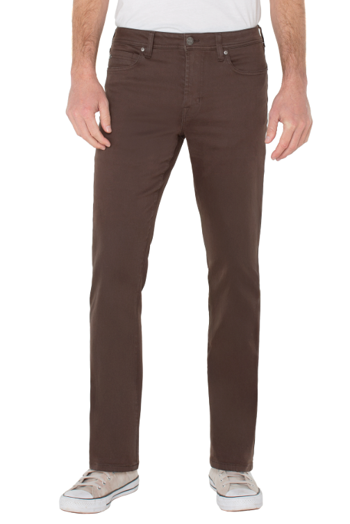 Liverpool Kingston Modern Straight - Chocolate in Brown, a go-to pair of jeans for the office, date nights, travel and weekends
