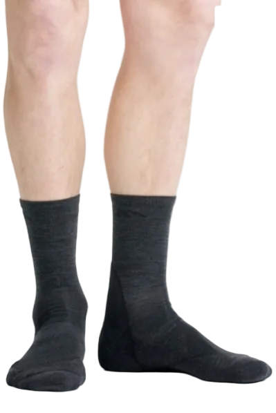 Darn Tough men's Light Hiker micro crew lightweight hiking socks in Black, cushioned merino wool socks guaranteed for life for day hikes, backpacking trips and everyday outdoor wear