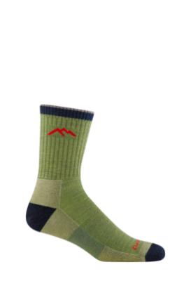 Darn Tough Midweight Micro Crew Hiker-Large - Willow, comfortable, durable socks for everyday wear, the office and weekend adventures
