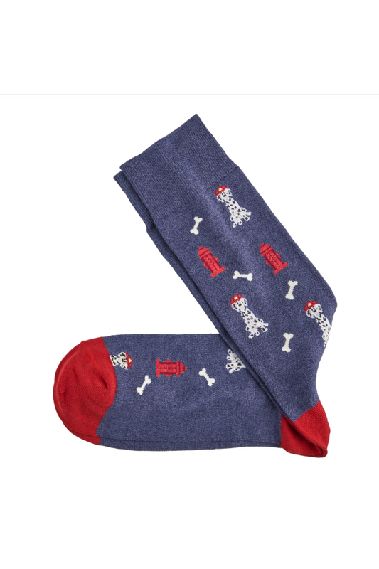 Johnston & Murphy Novelty Dog-Bone Socks in Dog Bone, fun, comfortable socks that add personality to work outfits and make an easy gift