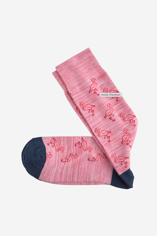 Johnston & Murphy Pink Flamingo Sock, fun, comfortable socks that add personality to work outfits and make an easy gift